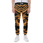 Japanese Warrior Mask Print Scuba Joggers