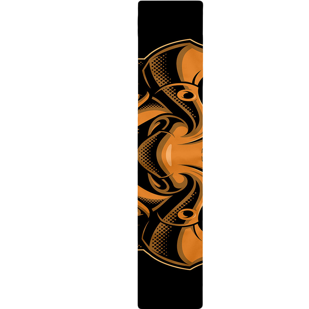 Japanese Warrior Mask Print Table Runner