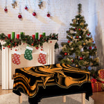 Japanese Warrior Mask Print Tablecloth