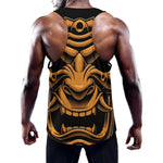 Japanese Warrior Mask Print Training Tank Top