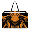 Japanese Warrior Mask Print Utility Tote Bag
