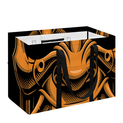 Japanese Warrior Mask Print Utility Tote Bag