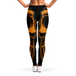 Japanese Warrior Mask Print Women's Leggings
