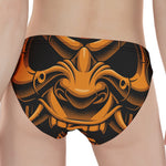 Japanese Warrior Mask Print Women's Panties