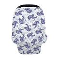 Japanese White Tiger Pattern Print Baby Seat Cover