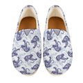Japanese White Tiger Pattern Print Casual Shoes