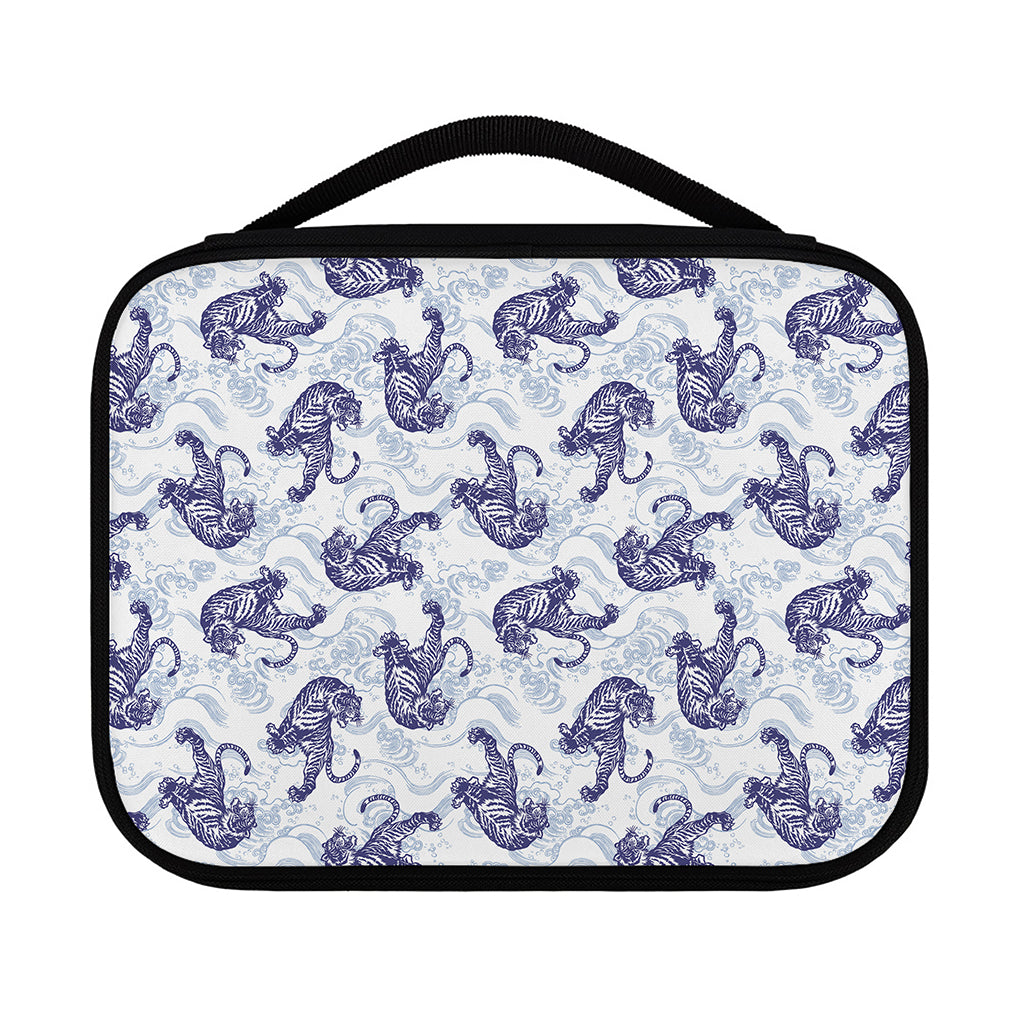 Japanese White Tiger Pattern Print Classic Bible Case
