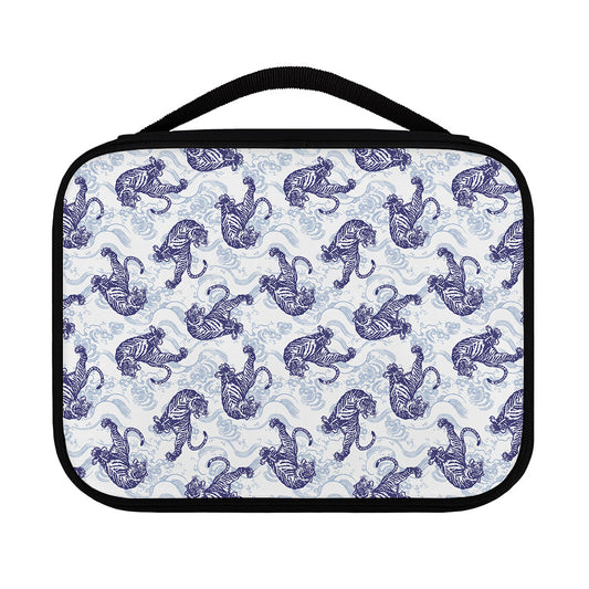 Japanese White Tiger Pattern Print Classic Bible Case