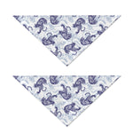 Japanese White Tiger Pattern Print Dog Bandana