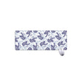 Japanese White Tiger Pattern Print Extended Mouse Pad