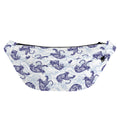 Japanese White Tiger Pattern Print Fanny Pack
