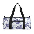Japanese White Tiger Pattern Print Gym Bag