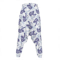 Japanese White Tiger Pattern Print Hammer Pants