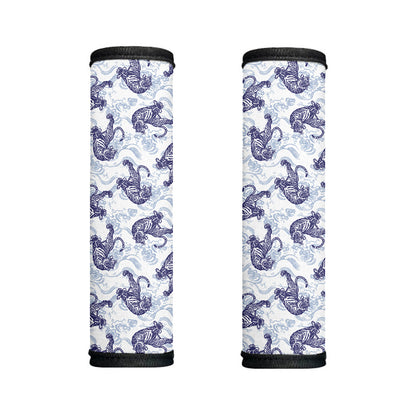 Japanese White Tiger Pattern Print Handle Covers