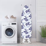 Japanese White Tiger Pattern Print Ironing Board Cover