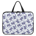 Japanese White Tiger Pattern Print Laptop Sleeve With Handle