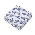 Japanese White Tiger Pattern Print Outdoor Seat Cushion Cover