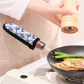 Japanese White Tiger Pattern Print Skillet Handle Cover