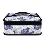Japanese White Tiger Pattern Print Small Lunch Bag