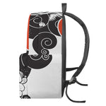 Japanese White Tiger Tattoo Print Backpack