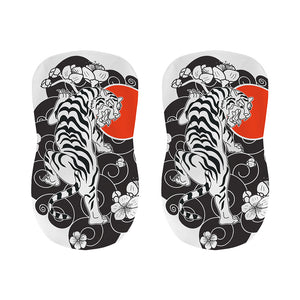 Japanese White Tiger Tattoo Print Bar Stool Covers