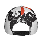 Japanese White Tiger Tattoo Print Baseball Cap