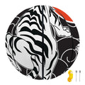 Japanese White Tiger Tattoo Print Basketball