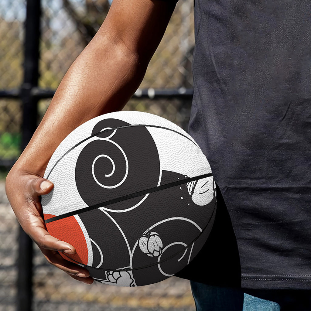 Japanese White Tiger Tattoo Print Basketball