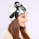 Japanese White Tiger Tattoo Print Beanie