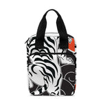 Japanese White Tiger Tattoo Print Bible Tote Bag