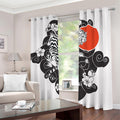 Japanese White Tiger Tattoo Print Dimout Grommet Curtains