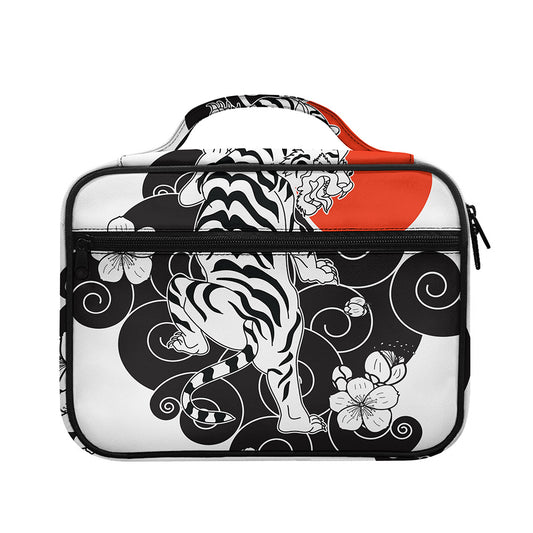 Japanese White Tiger Tattoo Print Briefcase Bible Bag