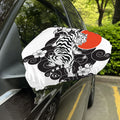 Japanese White Tiger Tattoo Print Car Side Mirror Covers