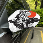 Japanese White Tiger Tattoo Print Car Side Mirror Covers