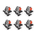 Japanese White Tiger Tattoo Print Coaster Set