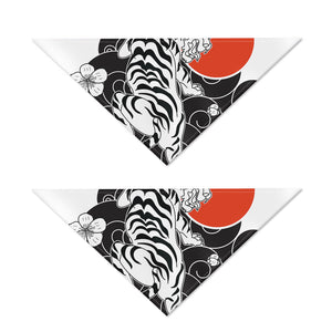 Japanese White Tiger Tattoo Print Dog Bandana