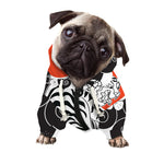 Japanese White Tiger Tattoo Print Dog Zip Up Hoodie