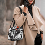 Japanese White Tiger Tattoo Print Double Strap Bible Bag