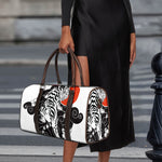 Japanese White Tiger Tattoo Print Duffle Bag