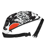 Japanese White Tiger Tattoo Print Fanny Pack