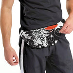 Japanese White Tiger Tattoo Print Fanny Pack