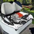 Japanese White Tiger Tattoo Print Golf Cart Seat Cover