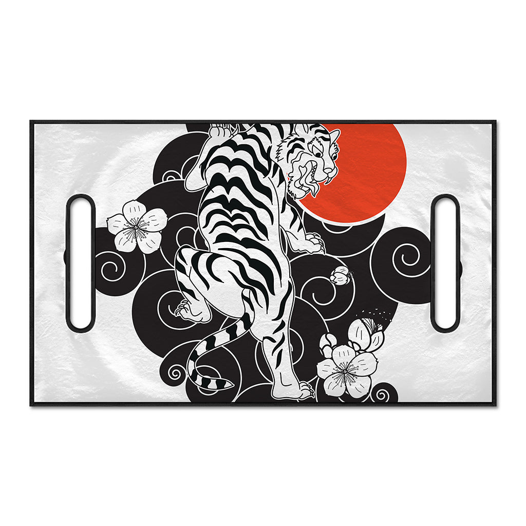 Japanese White Tiger Tattoo Print Golf Cart Seat Cover