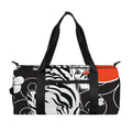 Japanese White Tiger Tattoo Print Gym Bag