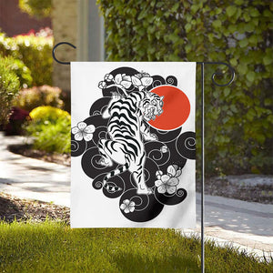 Japanese White Tiger Tattoo Print House Flag