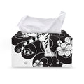Japanese White Tiger Tattoo Print Leather Tissue Box Cover
