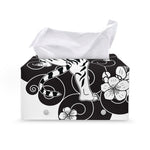Japanese White Tiger Tattoo Print Leather Tissue Box Cover