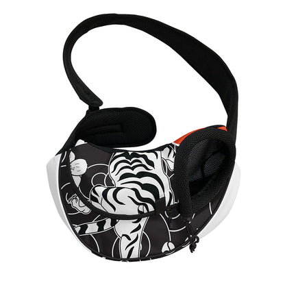 Japanese White Tiger Tattoo Print Pet Sling Carrier