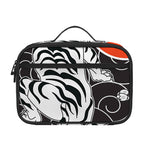 Japanese White Tiger Tattoo Print Portable Lunch Bag