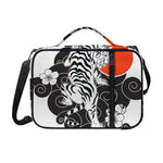 Japanese White Tiger Tattoo Print Shoulder Strap Bible Bag